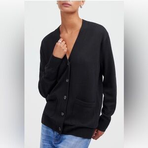 Merona long V-neck button-down cardigan